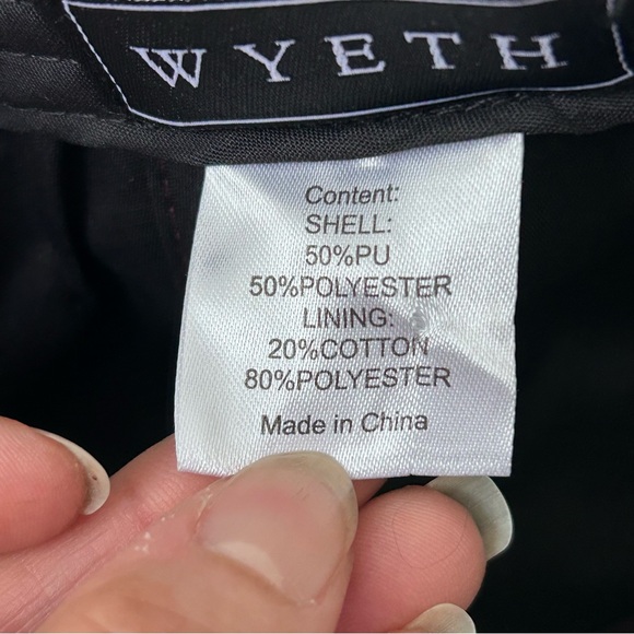 Anthropologie Wyeth Hailey in Cognac Baseball Cap Brown Faux Leather Hat Unisex - Picture 9 of 9